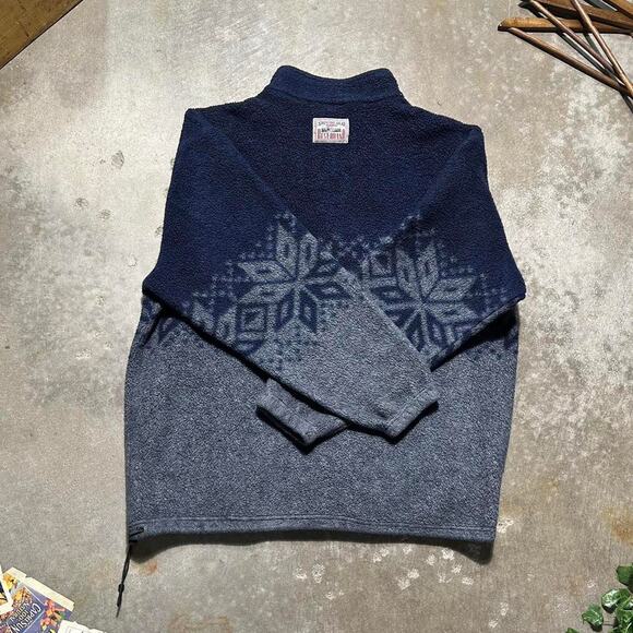 Vintage 90s Disney Store Mickey Mouse Fleece Quarter Zip Pullover Sweatshirt L - Picture 3 of 6